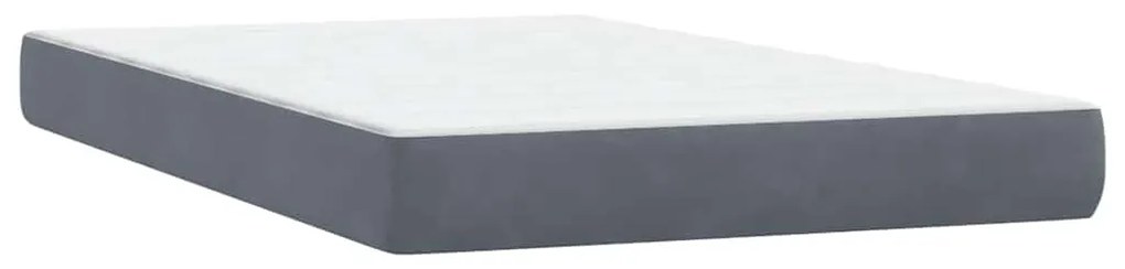 ΚΡΕΒΑΤΙ BOXSPRING ΜΕ ΣΤΡΩΜΑ ΣΚΟΥΡΟ ΓΚΡΙ 120X210 ΕΚ. ΒΕΛΟΥΔΙΝΟ 3317068