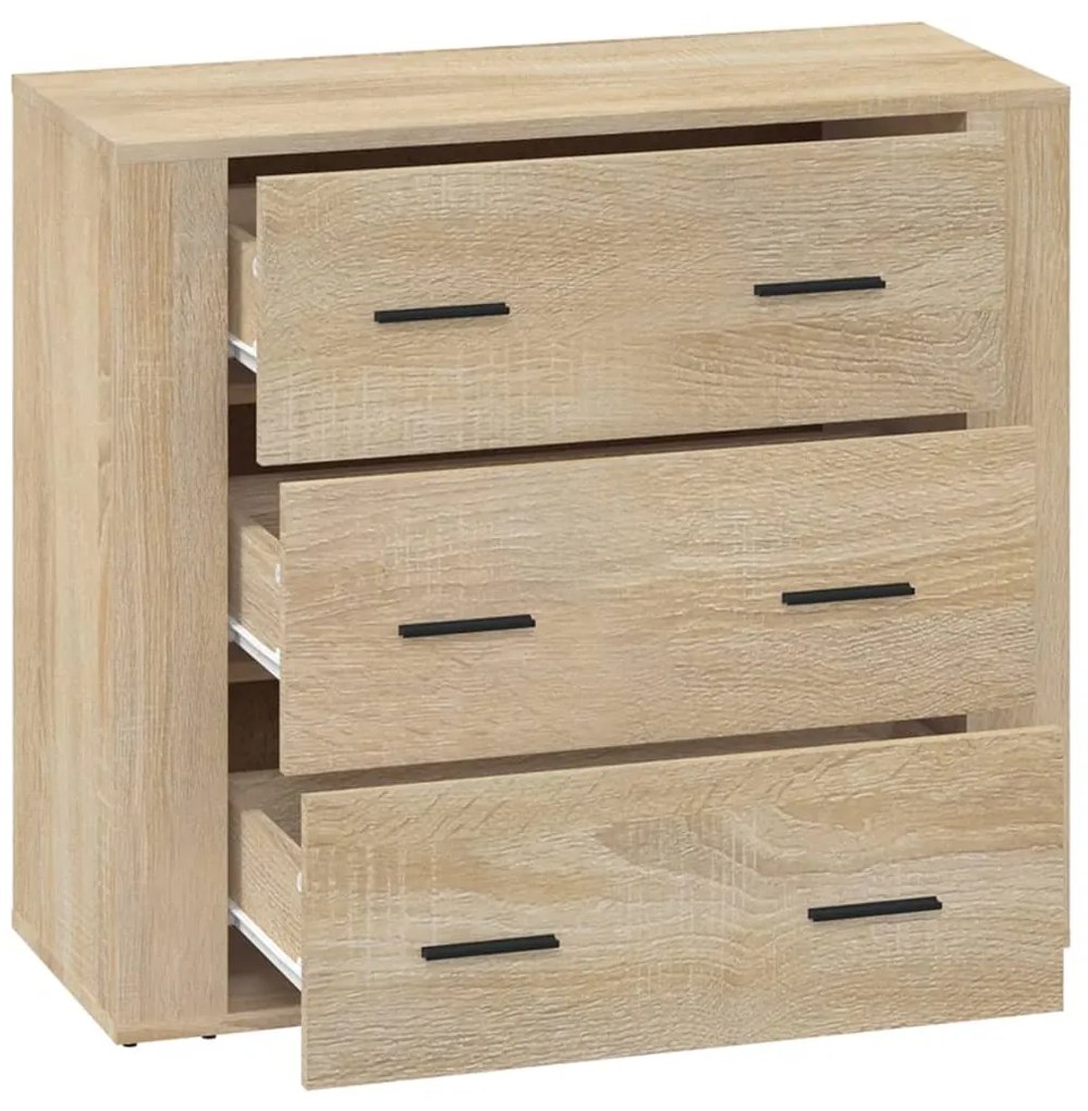 vidaXL Ντουλάπι Sonoma Δρυς 80x33x70 εκ. από Επεξεργασμένο Ξύλο