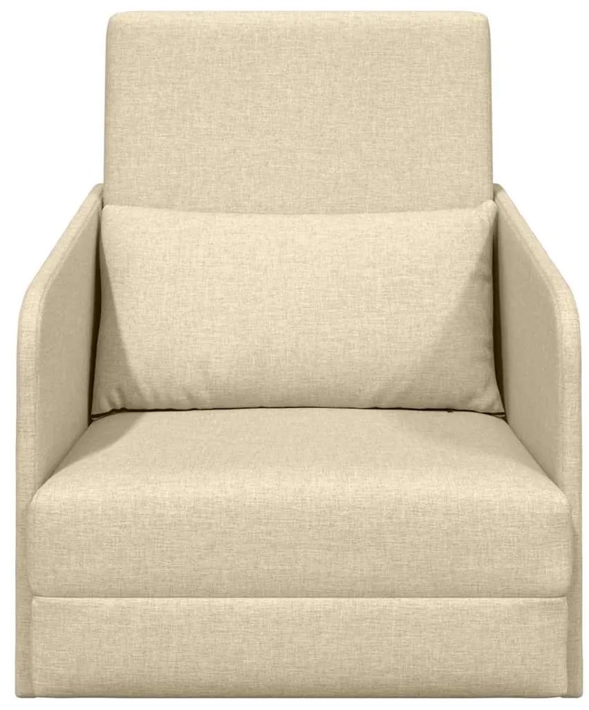 vidaXL Κρεβάτι καναπές Κρεμ 65 x 80 x 83 εκ. ύφασμα