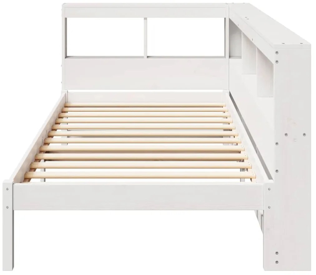 vidaXL Κρεβάτι Βιβλιοθήκη Χωρίς Στρώμα 90x200 εκ Μασίφ Ξύλο Πεύκου