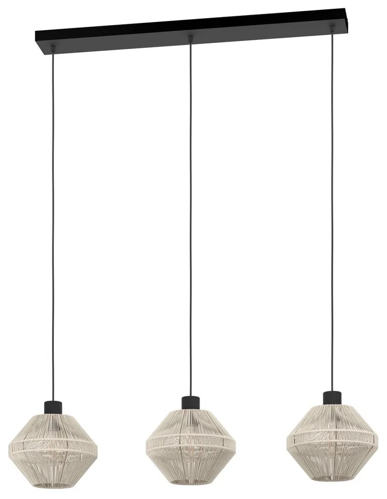 Φωτιστικό Κρεμαστό Eglo 44001 MIDSUMER Μαύρο Ματ (Black Mat)