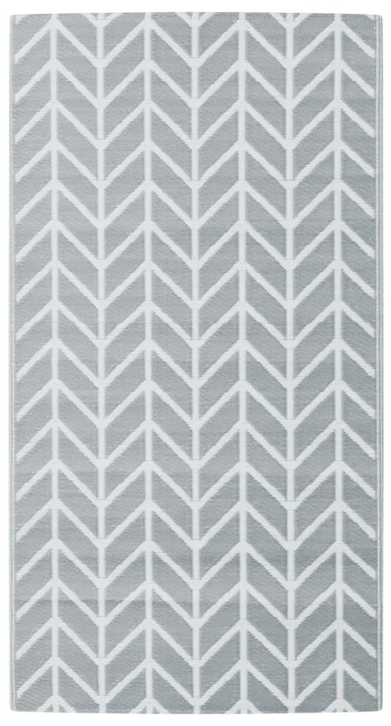 vidaXL Χαλί εξωτερικού χώρου ARAKIL γκρι 80x150 cm PP