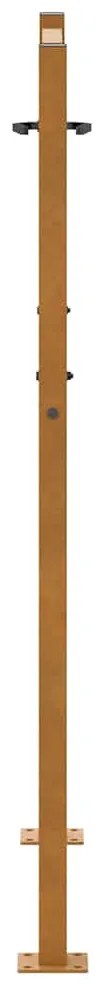 Πύλη κήπου 105x130 cm από χάλυβα καιρικές συνθήκες Light Design - Καφέ