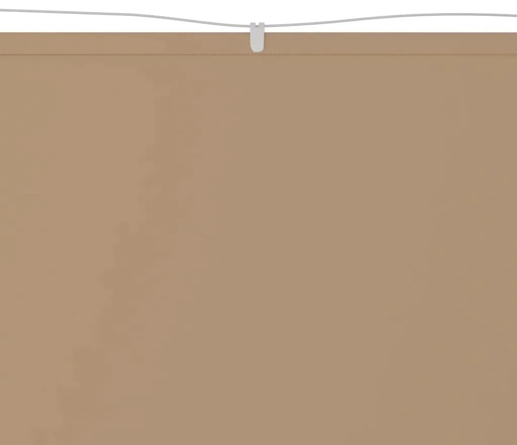 Τέντα Κάθετη Taupe 180 x 360 εκ. από Ύφασμα Oxford - Μπεζ-Γκρι