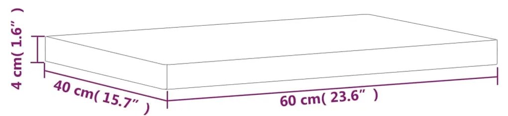 ΠΑΓΚΟΣ ΜΠΑΝΙΟΥ 60X40X4 ΕΚ. ΑΠΟ ΜΑΣΙΦ ΞΥΛΟ ΟΞΙΑΣ 355993