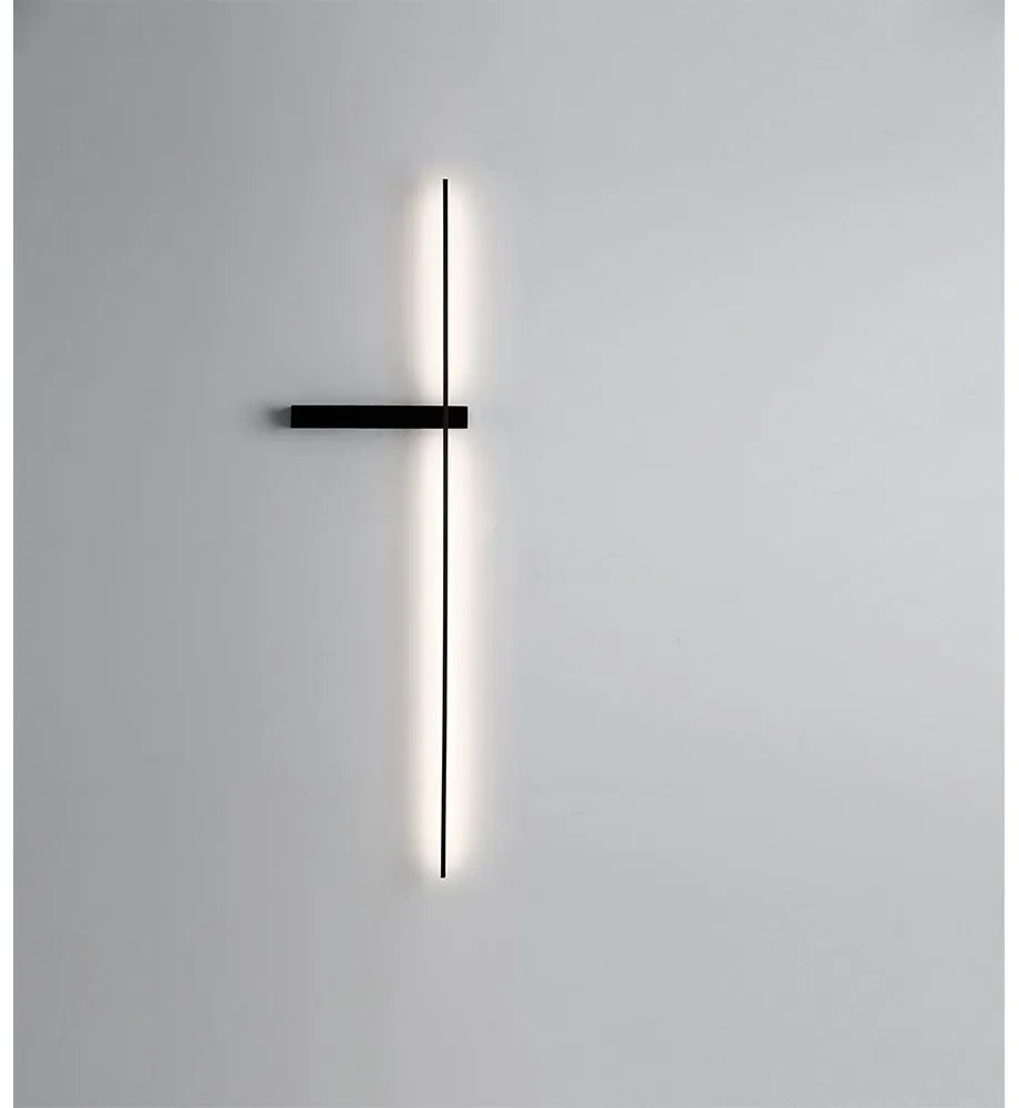 Φωτιστικό Τοίχου-Απλίκα Led Slim 4222300 Black Viokef Metal