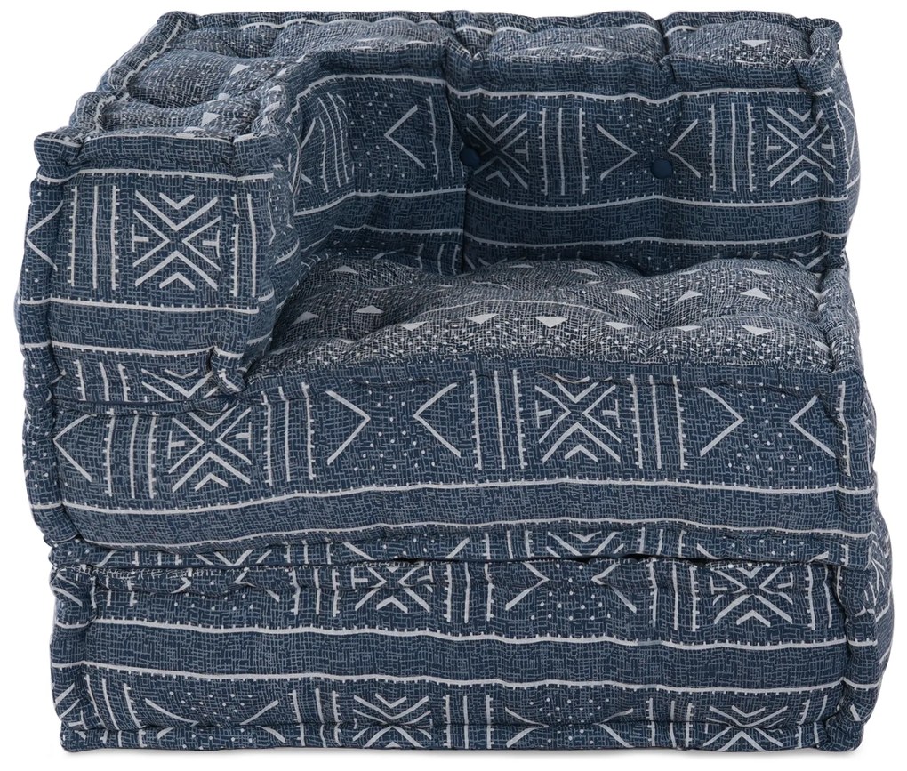 vidaXL Μοδι-γκα κουβερτούρα Indigo 70x70x54 Μάλλινο