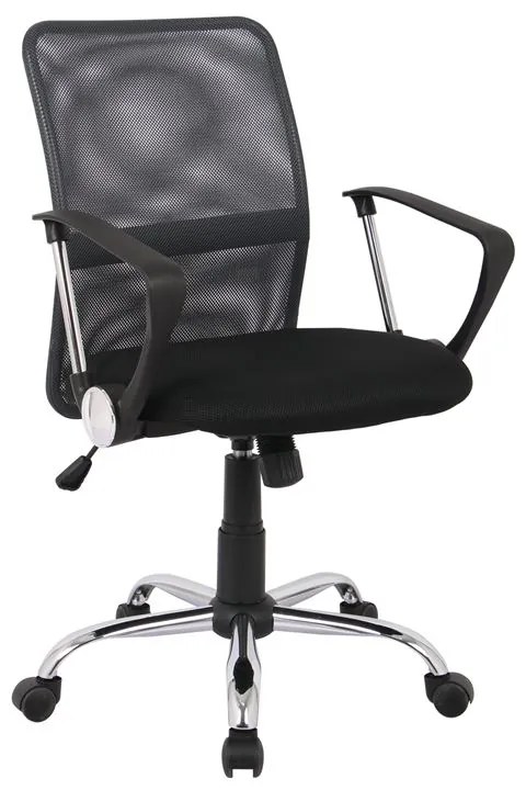 BF2009 Πολυθρόνα Γραφείου Mesh Ανθρακί  - Μαύρο  58x60x91/101cm [-Ανθρακί-, -Μαύρο-] [-Ύφασμα Mesh-] ΕΟ516,7