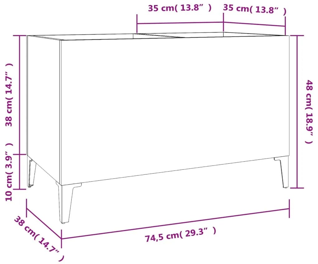 ΔΙΣΚΟΘΗΚΗ SONOMA ΔΡΥΣ 74,5 X 38 X 48 ΕΚ. ΑΠΟ ΕΠΕΞΕΡΓΑΣΜΕΝΟ ΞΥΛΟ 831968