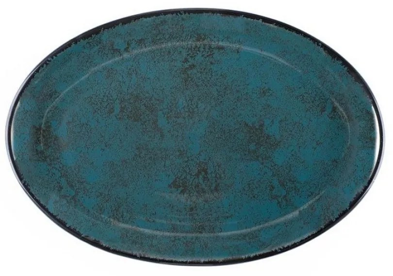 Πιατέλα Σερβιρίσματος Οβάλ (31εκ.) Oriana Ferelli Teal 18274-99