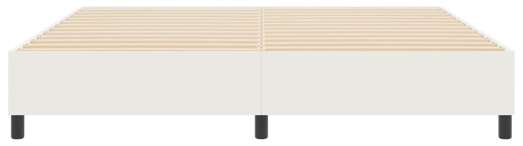 vidaXL Κρεβάτι με ελατήρια Κρεμ 200 x 200 cm Βελούδο