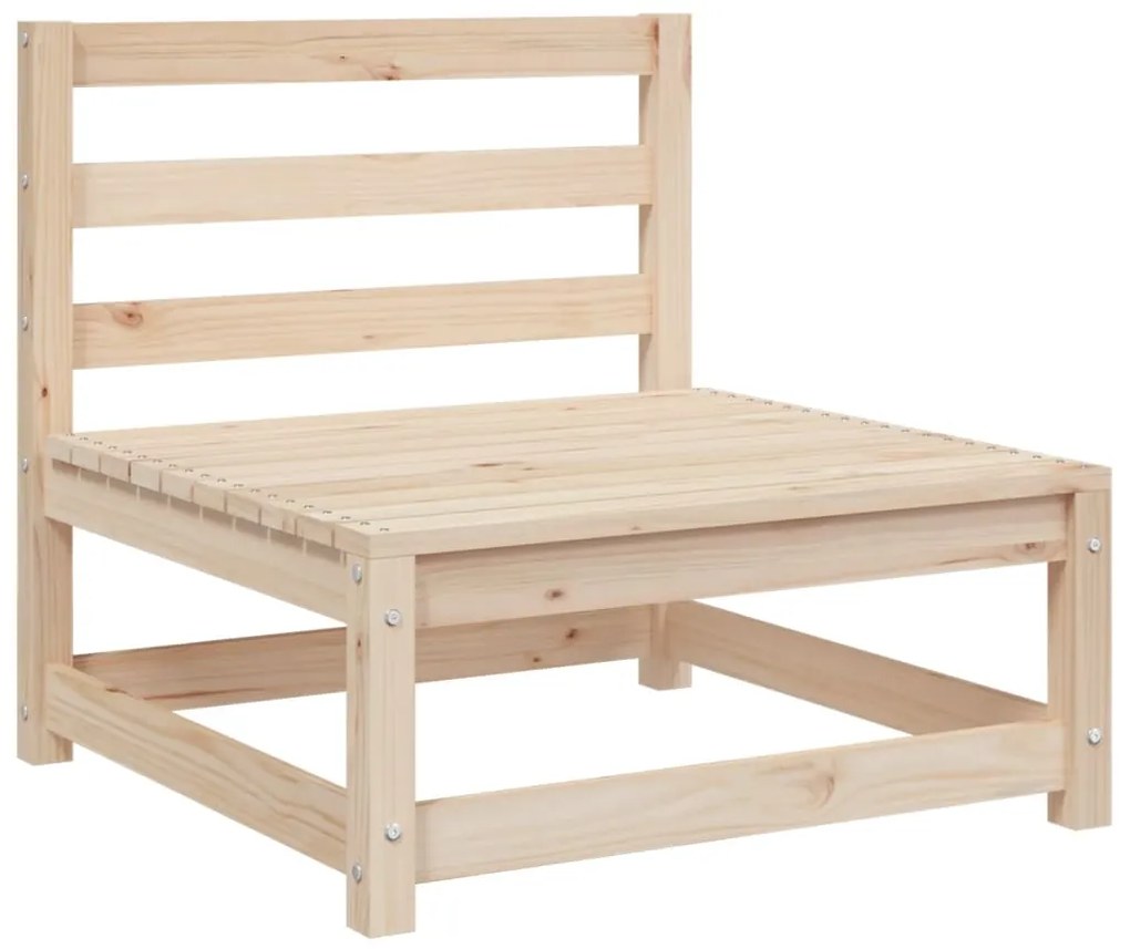 vidaXL Καναπές Κήπου Σετ 9 Τεμαχίων από Μασίφ Ξύλο Πεύκου