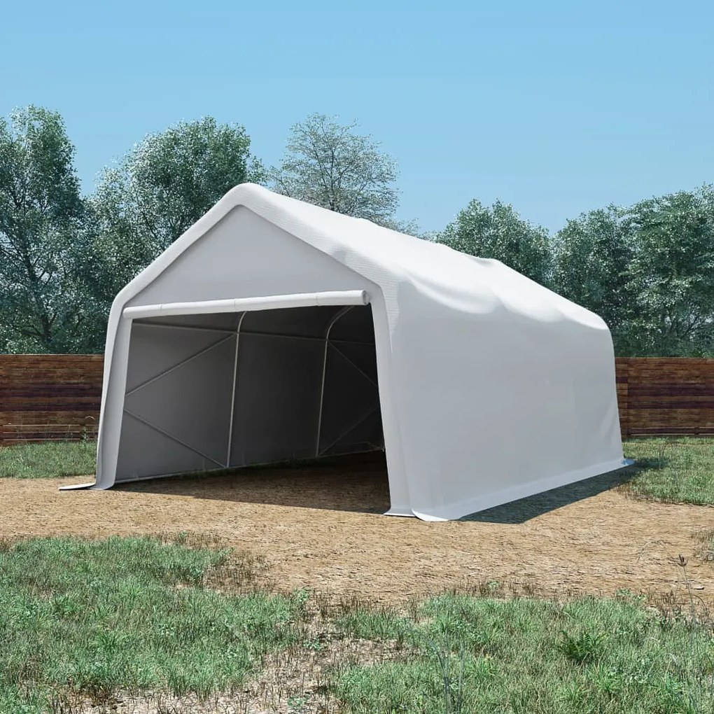 vidaXL Τέντα Αποθήκευσης Λευκή 4 x 6 μ. 550 γρ/μ² από PVC