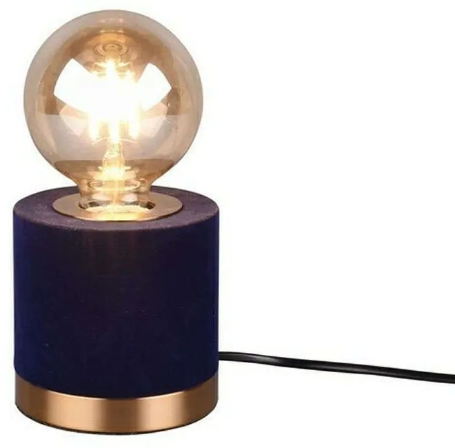 Φωτιστικό Επιτραπέζιο Judy R50691012 1xE27 40W Φ11cm 11cm Blue RL Lighting Velvet