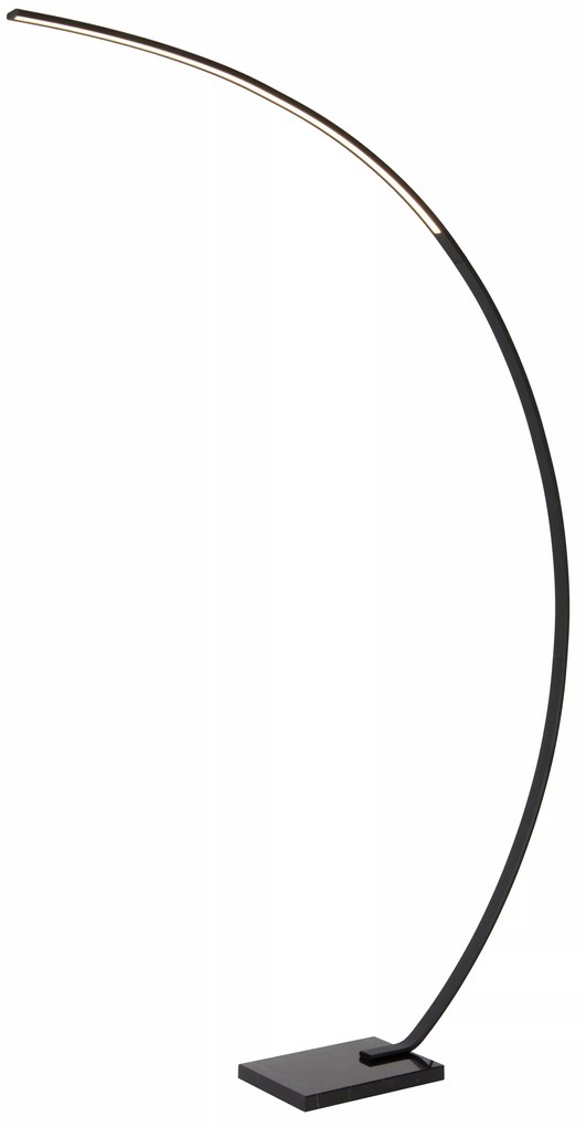 Φωτιστικό Επιδαπέδιο Lucide 44700-11-30 CURVE Μαύρο Ματ (Black Mat) 2700 K