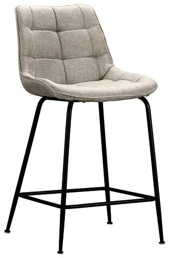 Σκαμπό Μπάρ Ermina Beige Ύφασμα 49x49x62-94εκ Το προϊόν πωλείται ως σετ 4 τεμαχιων