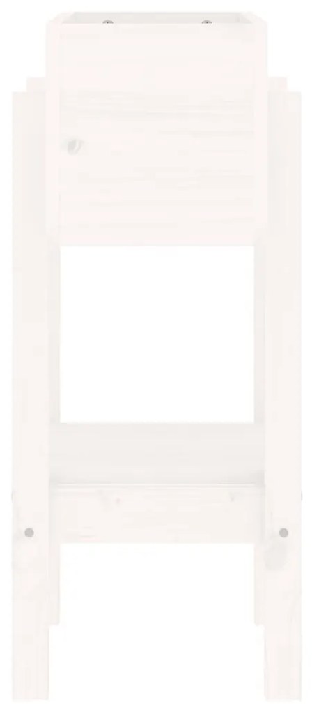 Ζαρντινιέρα Λευκή 62 x 30 x 69 εκ. από Μασίφ Ξύλο Πεύκου - Λευκό