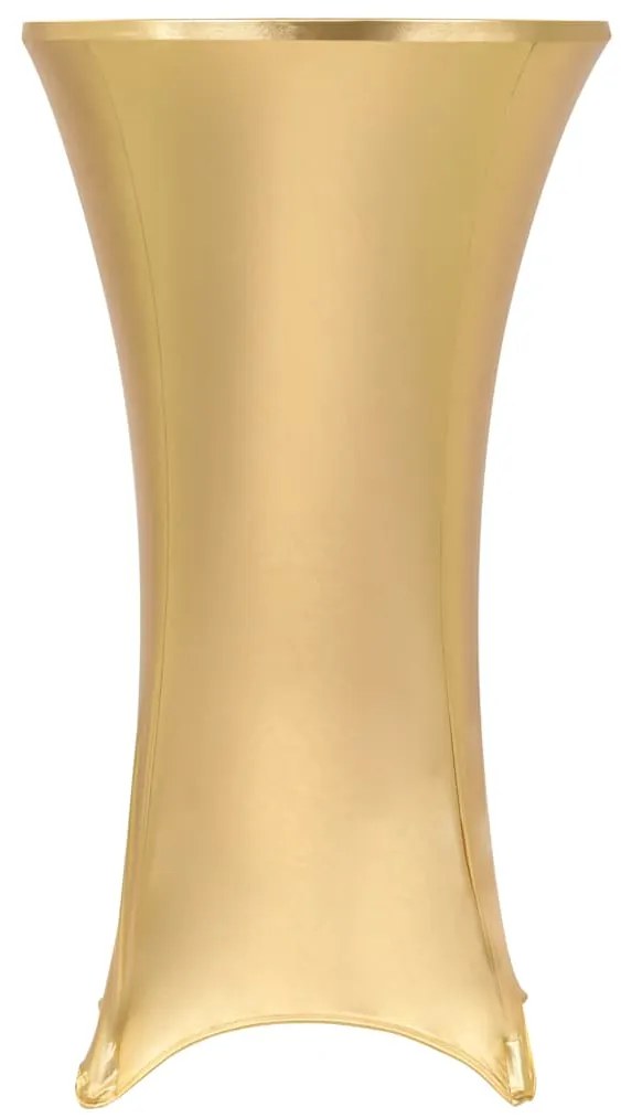 vidaXL Καλύμματα Τραπεζιού Ελαστικά 2 τεμ. Χρυσά 60 εκ.