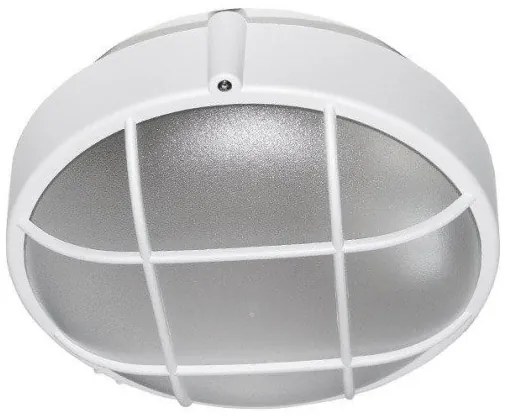 Φωτιστικό Τοίχου-Οροφής με πλέγμα Ε27 IP44 Φ22 PC Lumen-21-8050-Λευκό 21-8050