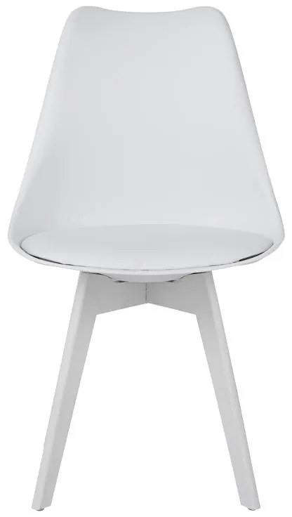 Καρέκλα Gaston I PP-PU σε λευκή απόχρωση 48.5x53.5x81.5εκ. 48.5x53.5x81.5 εκ.