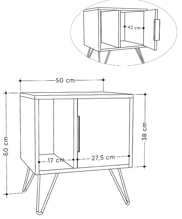 ΚΟΜΟΔΙΝΟ GLYNN MEGAPAP ΧΡΩΜΑ ΦΥΣΙΚΟ ΟΞΙΑΣ 50,2X44,6X60ΕΚ.