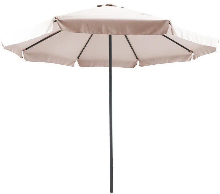 Ομπρέλα επαγγελματική Nagida pakoworld μονοκόμματος ιστός αλουμίνιο Φ3m γκρι μπεζ-ανθρακί