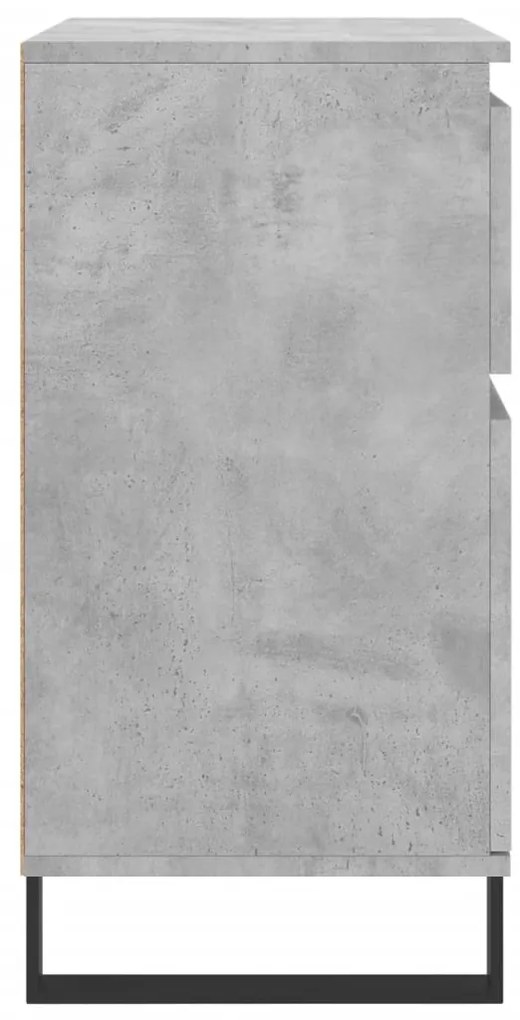 vidaXL Ντουλάπι Γκρι Σκυροδέματος 60x35x70 εκ. Επεξεργασμένο Ξύλο