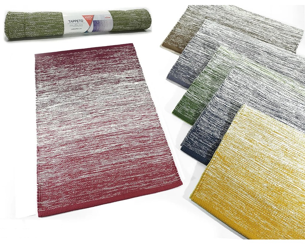Χαλί Κουζίνας Arcob Πολύχρωμο Βαμβάκι 60x180cm Σε 6 Χρώματα
