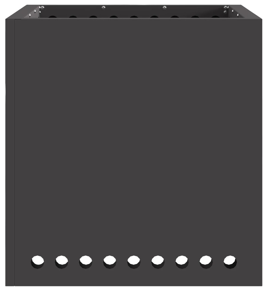 vidaXL Συγκεντρωτής Καπνού Τετράγωνος Μαύρος 48x48x50 εκ Ατσάλι