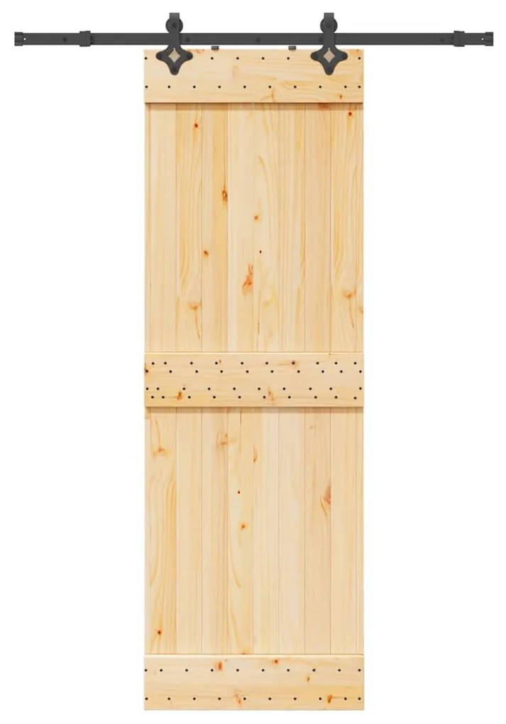 Συρόμενη Μεσόπορτα με Μηχανισμό 70 x 210 εκ. Μασίφ Ξύλο Πεύκου