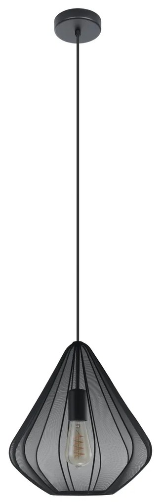 Φωτιστικό Κρεμαστό Eglo 43994 DOLWEN Μαύρο Ματ (Black Mat)