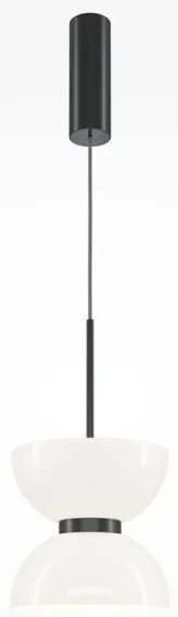 Κρεμαστό Φωτιστικό Οροφής LED 11W Γυαλί Kyoto Maytoni MOD178PL-L11B3K Μαύρο-Λευκό