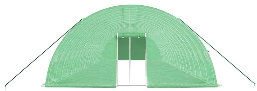 vidaXL Θερμοκήπιο με Ατσάλινο Πλαίσιο Πράσινο 108 μ² 18 x 6 x 2,85 μ.