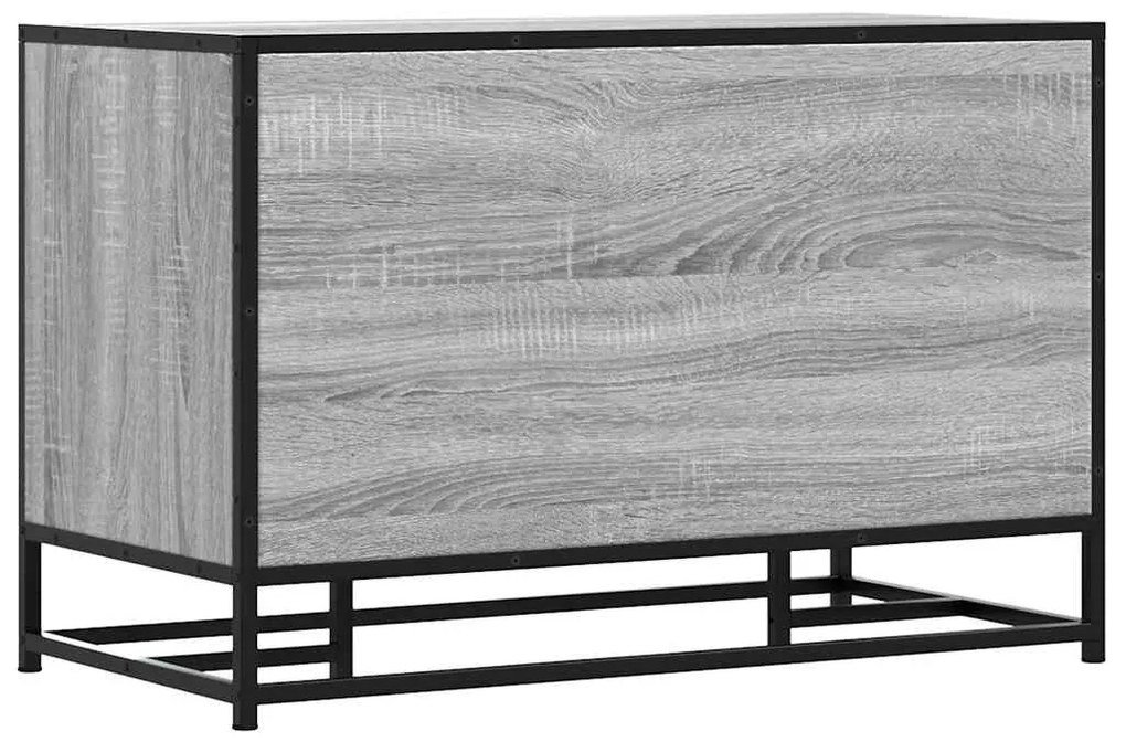 Πάγκος παπουτσιών vidaXL Γκρι Sonoma 80x40x53,5 cm