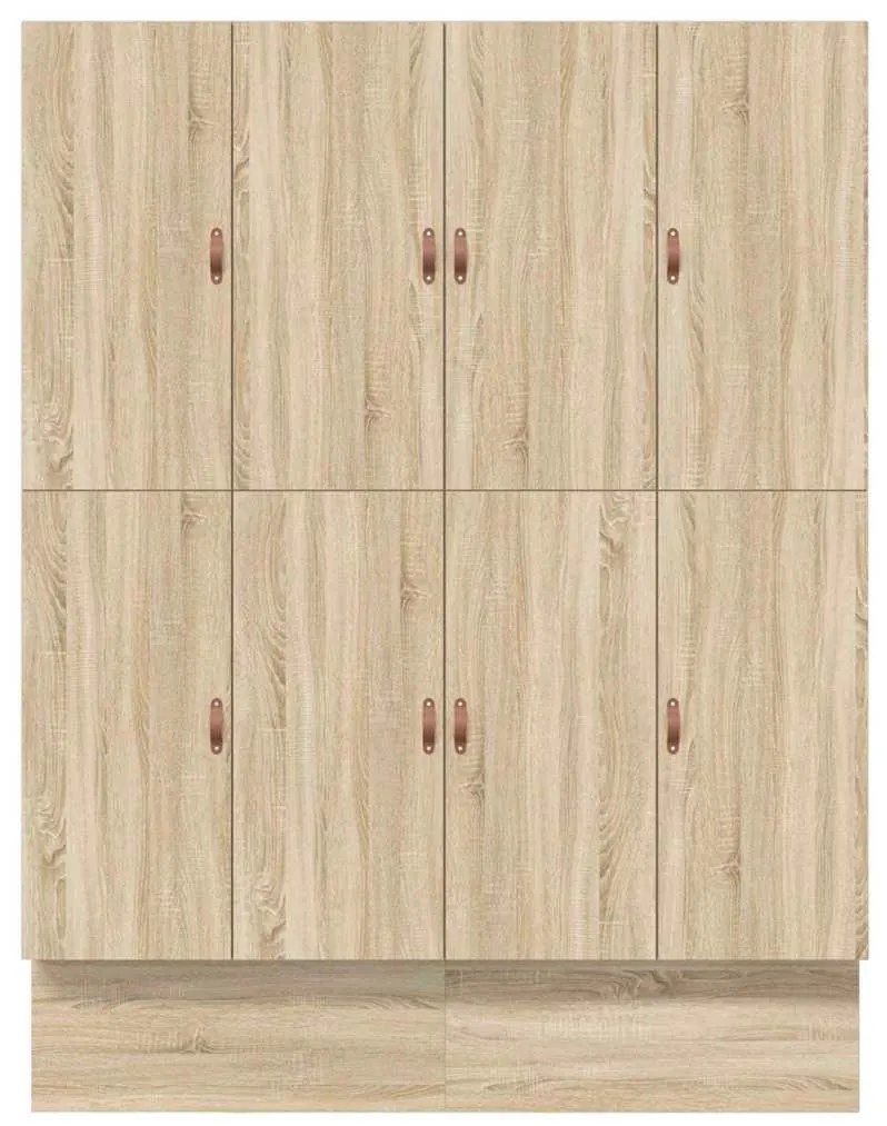 vidaXL Κρεβάτι με αποθηκευτικό χώρο Δρύς Sonoma 236.5 x 180 x 31.5 εκ