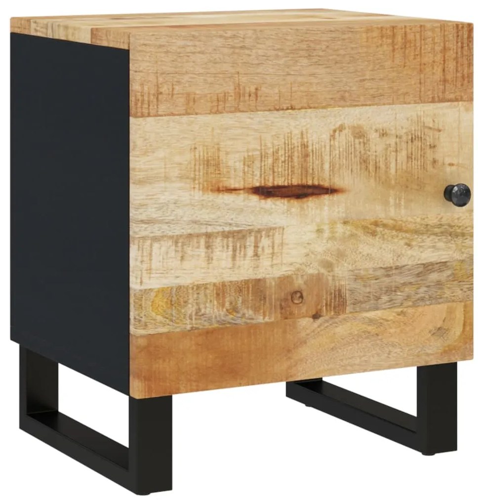 vidaXL Κομοδίνο 40 x 33 x 46 εκ. από Μασίφ Ξύλο Μάνγκο