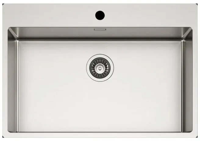 Νεροχύτης κουζίνας ανοξείδωτος COMPASS 700 Satinato ELLECI 74x51cm