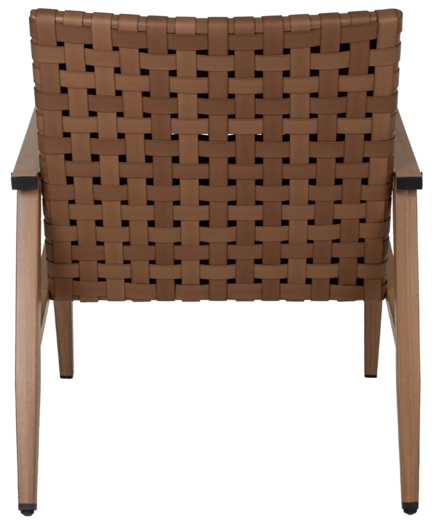 ΠΟΛΥΘΡΟΝΑ ΜΕΤΑΛΛΟ ΣΑΝ ΞΥΛΟ &amp; RATTAN ΔΕΡΜΑ-LOOK 62x73x76Yεκ.HM5868.01 - 0610348 - HM5868.01