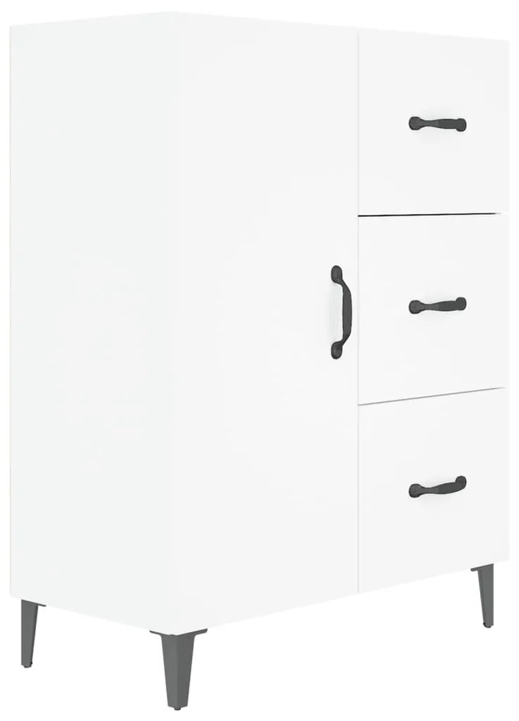 vidaXL Ντουλάπι Λευκό 69,5 x 34 x 90 εκ. από Επεξεργασμένο Ξύλο