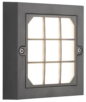 Απλίκα LED Εξωτερικού Χώρου Eurolamp Senario 145-52122 Grey 3CCT