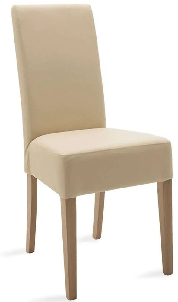 Καρέκλα Ditta 047-000030 53x50x88cm Sonoma-Ecru Wood, Technoderma