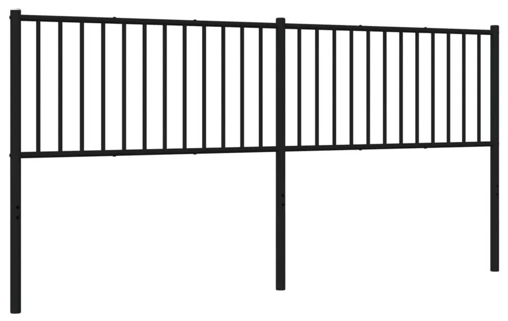 vidaXL Κεφαλάρι Μαύρο 193 εκ. Μεταλλικό