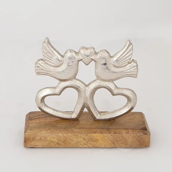 ΠΟΥΛΙΑ ΜΕΤΑΛΛΙΚΑ - ΞΥΛΙΝΑ ΑΣΗΜΙ 20x5x18cm|752-11603