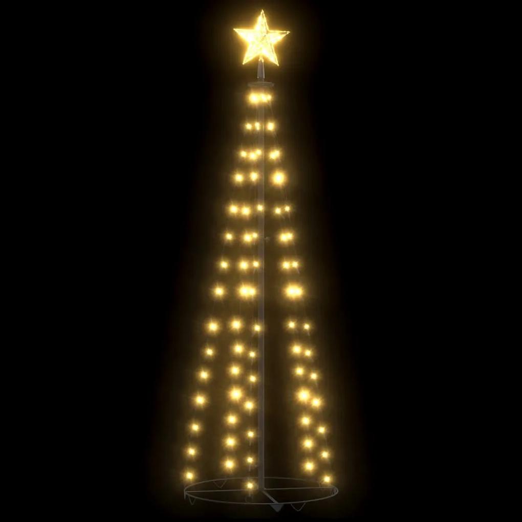vidaXL Χριστουγεννιάτικο Δέντρο Κώνος 70 LED Θερμό Λευκό 50x120 εκ.