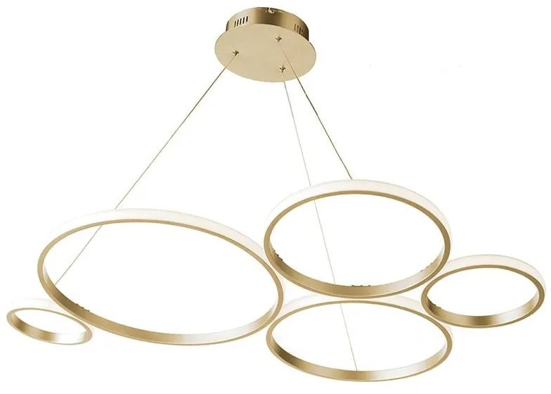 Φωτιστικό Οροφής Led Pois SO.POIS/ORO Gold Ondaluce Metal