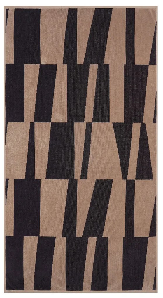 Πετσέτα Θαλάσσης (80x160) Nef-Nef Homeware Inception Sand/Anthracite