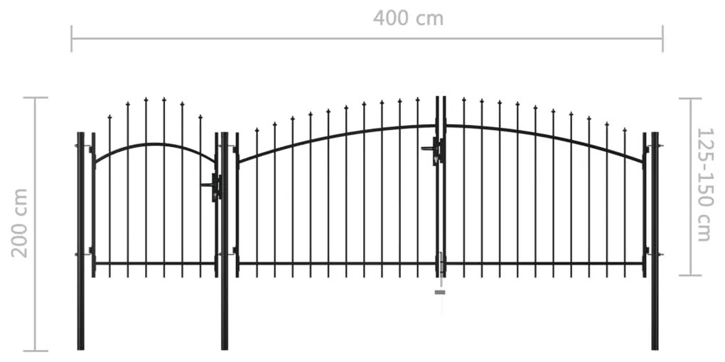 ΚΑΓΚΕΛΟΠΟΡΤΑ ΜΑΥΡΗ 2 X 4 Μ. ΑΤΣΑΛΙΝΗ 144364