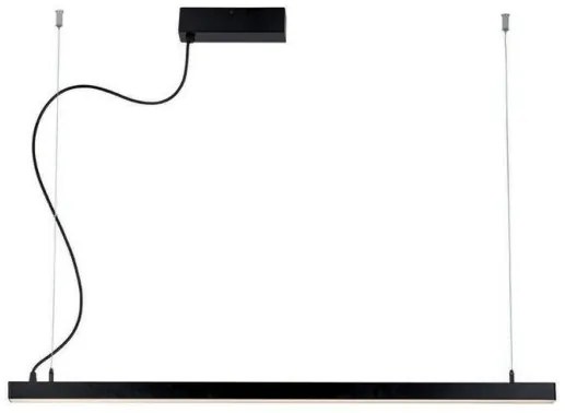 Φωτιστικό κρεμαστό LED Avenue Linear Systems λευκό μαύρο Viokef-3994601-Μαύρο 3994601