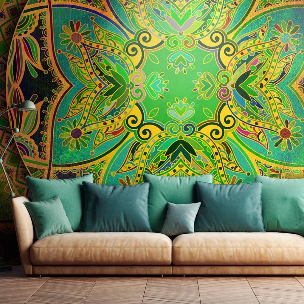 Φωτοταπετσαρία - Mandala: Emerald Fantasy 350x245