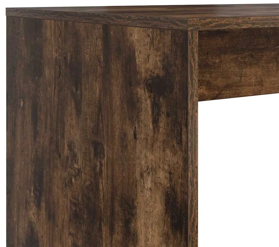 vidaXL Γραφείο Καπνιστό Δρύς 108 x 55 x 103.5 εκ. Επεξεργασμένο ξύλο